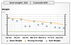 Google 15 Weight Tracker
