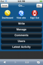 iPhone interface